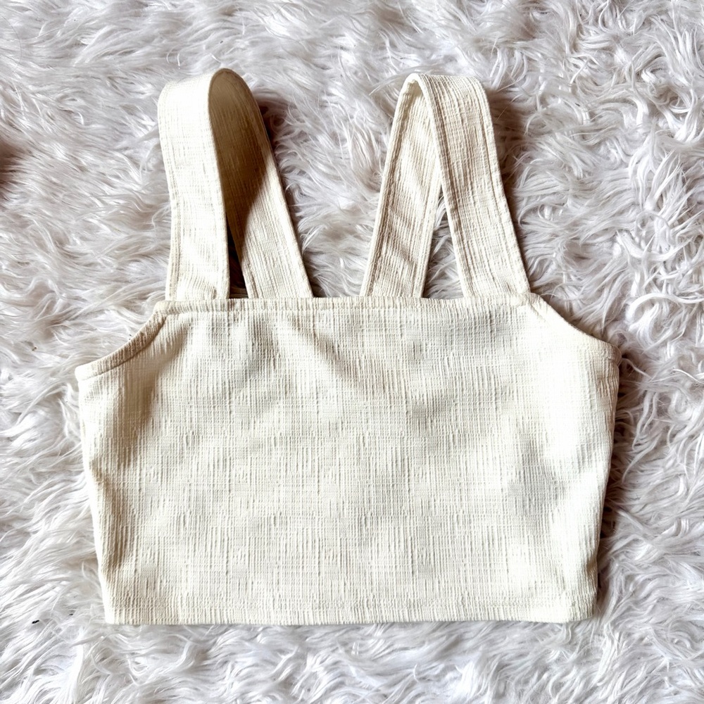 Roxy cream crop top size S